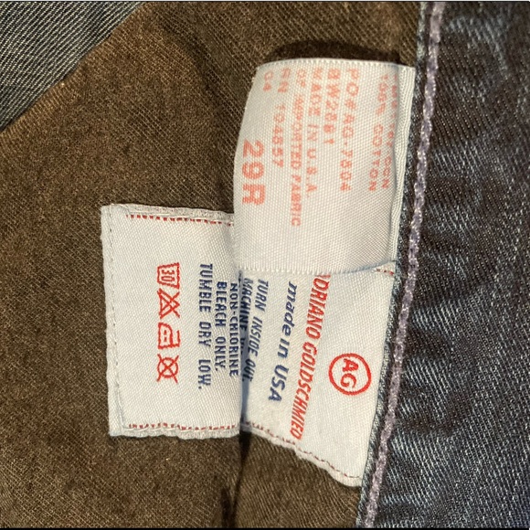 AG Jeans wide leg thick hem medium wash jeans - Picture 7 of 9